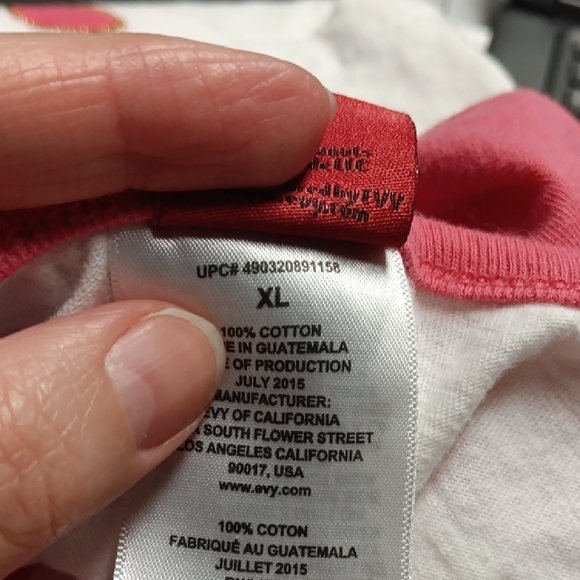 Girls Christmas Snoopy Shirt Woodstock Shimmer Lightbulbs XL Pink White COTTON - Picture 7 of 7